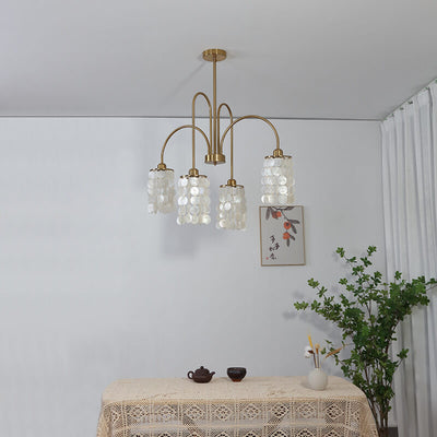 Modern Light Shell Shade Hardware 4/6 Licht Kronleuchter