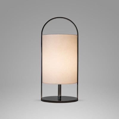 Nordic Minimalist Fabric Column Ring 1-Light Table Lamp