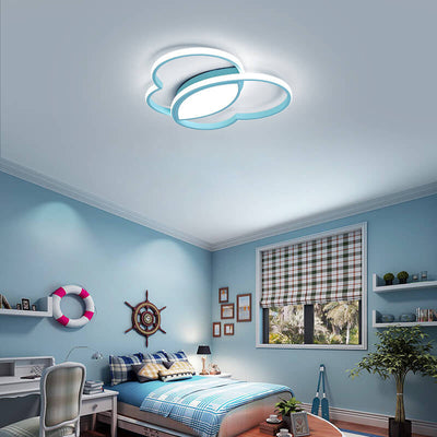 Childlike Love Overlap Design LED Flush Mount Light