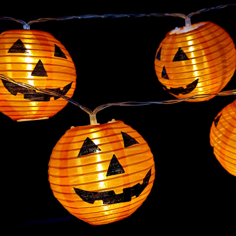 Halloween Pumpkin Lantern Outdoor Waterproof LED Decorative String Lights