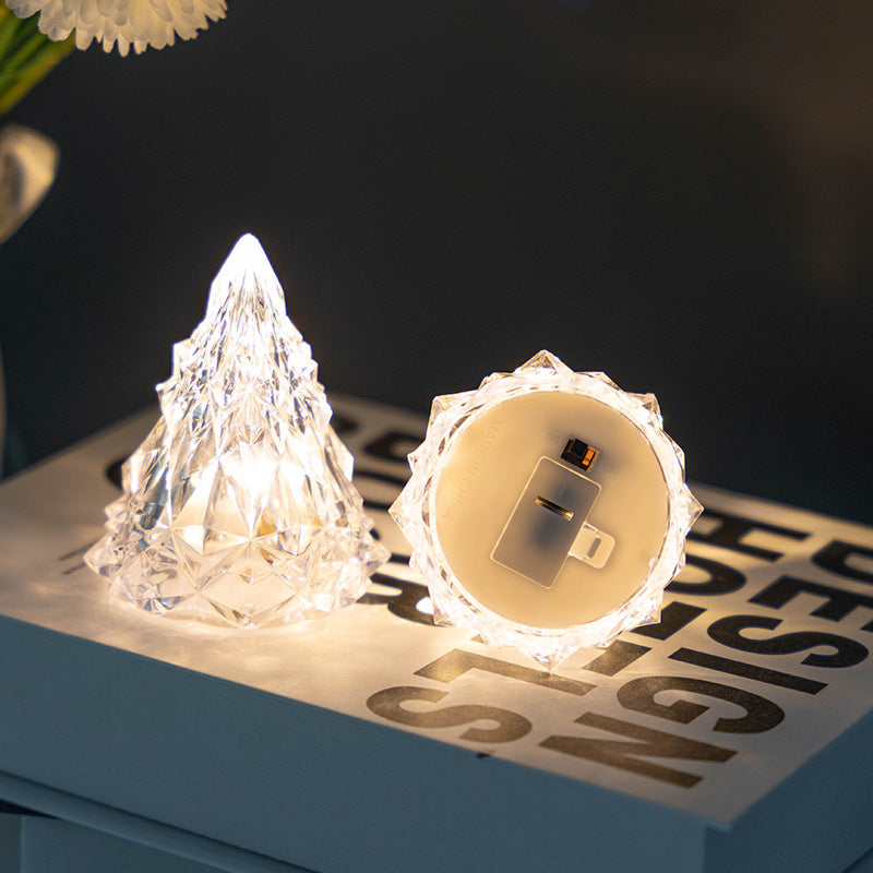 Creative Christmas Tree ABS LED Night Table Lamp