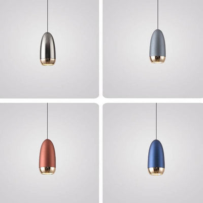 Industrial Aluminum Creative Bullet LED Pendant Light