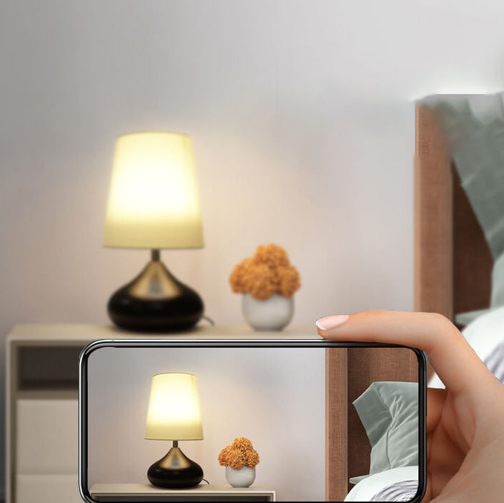 Moderne Einfachheit ABS Lampenschirm Mehrfachschalter Optionen LED Tischlampe 