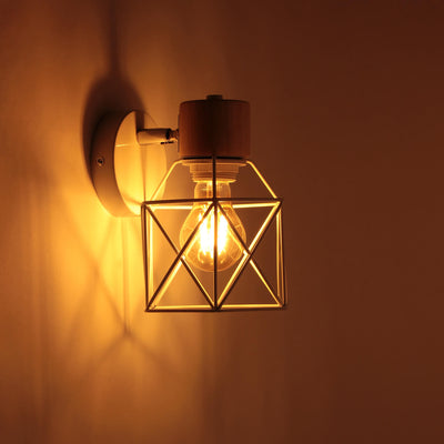 Traditional European Industrial Vintage 1-Light Iron Wall Sconce Lamp