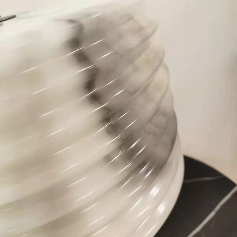 Modern Marble Chinese Lantern Shape 1-Light Table Lamp