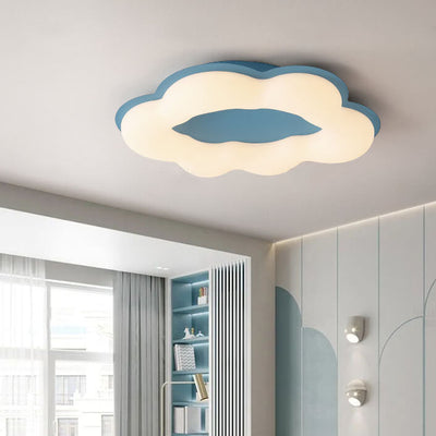 Modern Minimalist Colorful Clouds PE LED Flush Mount Ceiling Light