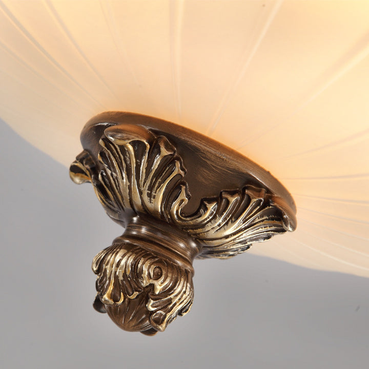 Éclairage encastré à 3 lumières en résine et métal de style rétro européen 
