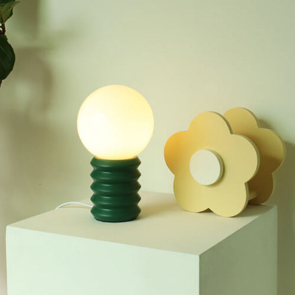Lampe en verre Tangerine + variateur - socle massif - décoration Lampe en verre Tangerine + variateur - socle massif - décoration