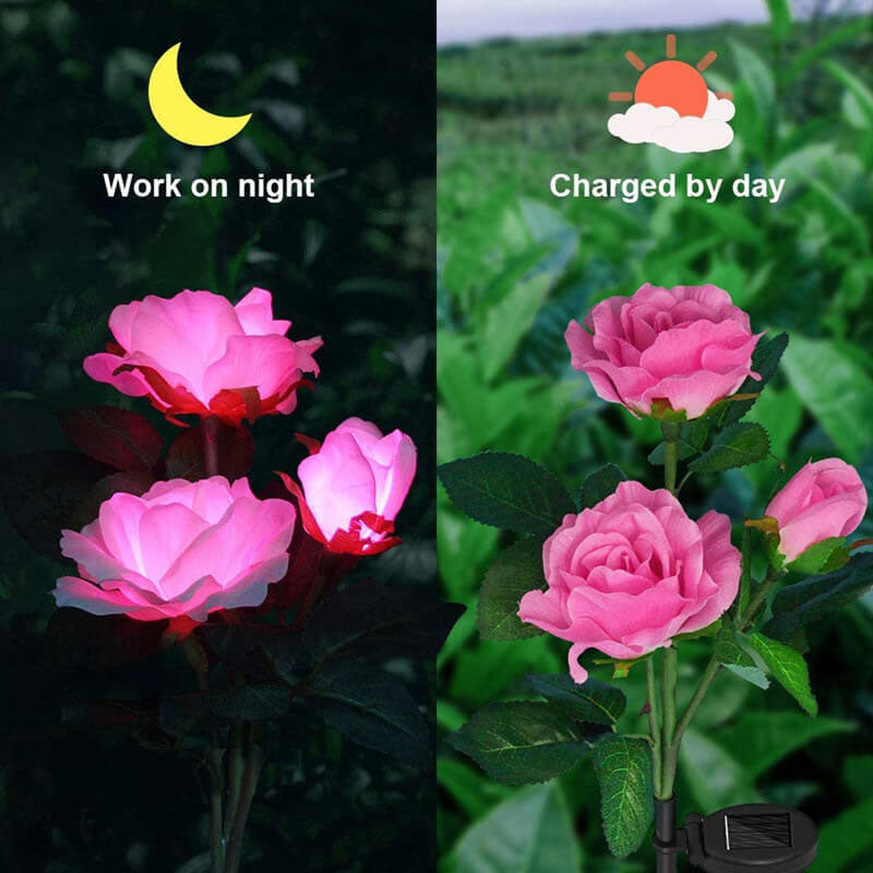 Fleurs Modernes Solaire Extérieur Pelouse LED Jardin Enfouissement Lumière Paysage 