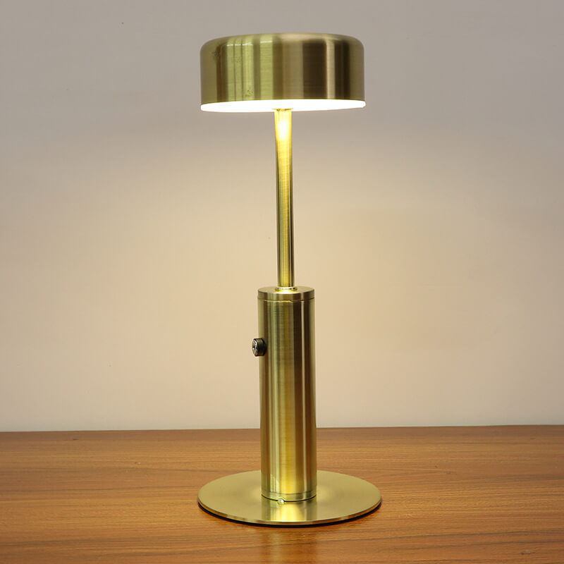 Modern Minimalist Metal Acrylic Cylindrical LED Charging Night Light Table Lamp For Living Room &amp; Bedroom