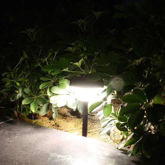 Lumière de chemin de prise de terre LED étanche extérieure à flamme solaire RVB 