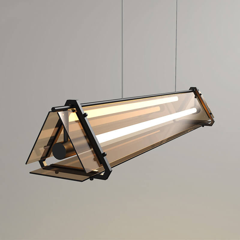 Modern Glass Creative Three-dimensional Triangle Geometric Design 1-Light  Chandelier