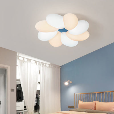 Nordic Creative Colorful Flower LED Flush Mount Ceiling Light