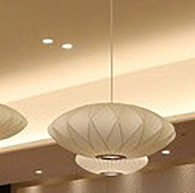 Creative Minimalist Fabric Lantern 1-Light Pendant Light