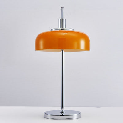 Nordic Vintage Orange Iron Glass 3-Light Table Lamp