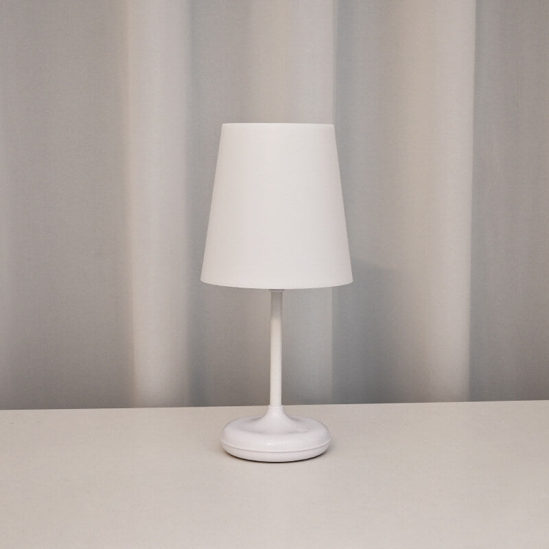 Lampe de table LED rechargeable USB avec télécommande tactile champignon blanc pur moderne 