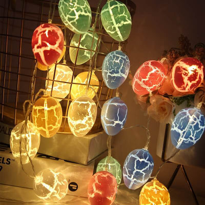 Osterei-String-LED Mehrfarbige Riss-Ei-Dekorative Lichterkette 