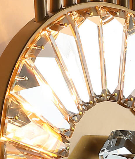 Applique murale LED design créatif en cristal de luxe 