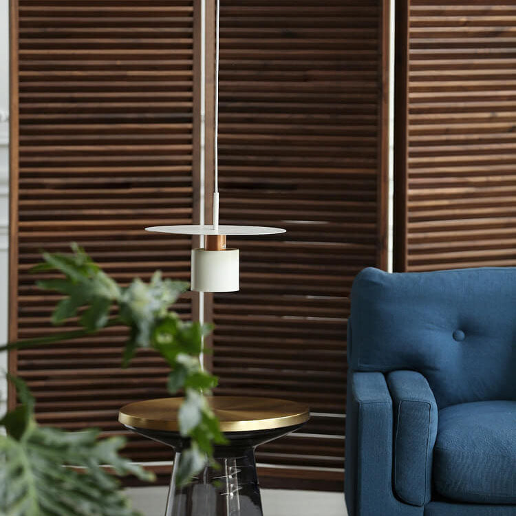 Modern Creative Cylinder Shade Metal 1-Light LED Pendant Light