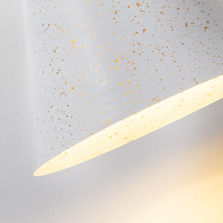 Lámpara Aplique de Pared de 1 Luz de Hierro Cónico Tradicional Japonés para Dormitorio 