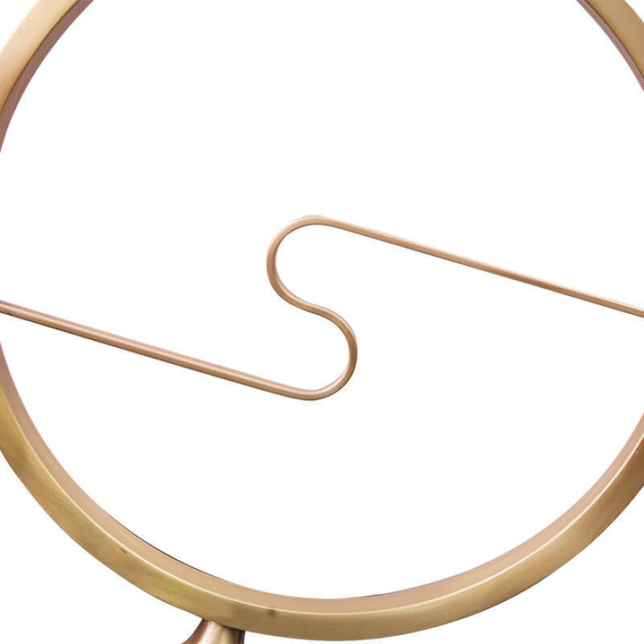 Lampe de table moderne en laiton chinois avec base en tissu à 1 lumière 