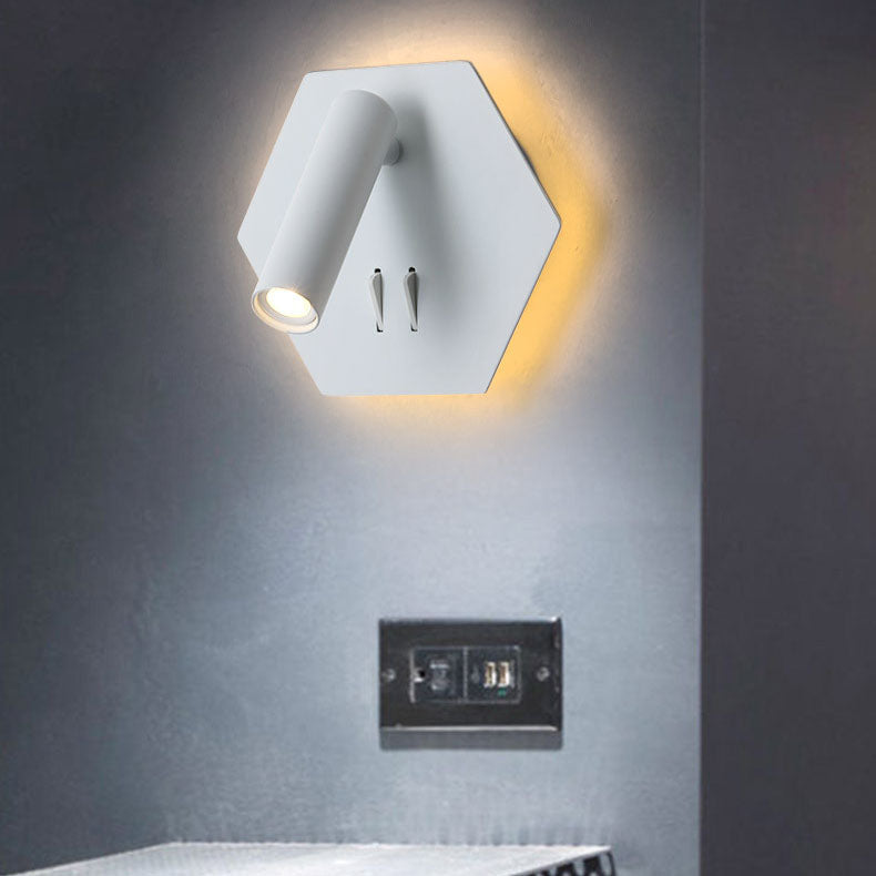 Nordic Light Luxury Hexagonal Spotlight LED verstellbare Wandleuchte