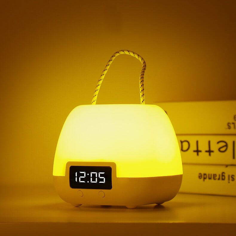 Creative Portable Clock LED Night Light Table Lamp