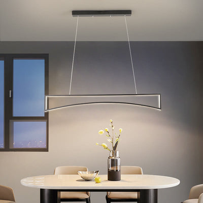 Scandinavian Minimalist Aluminum Silicone LED Island Light Chandelier