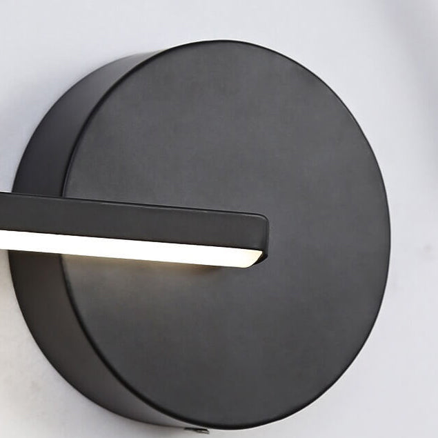 Moderne kreative halbrunde Eisen-LED-Wandleuchte 
