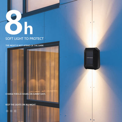 Simple LED Solar Outdoor Waterproof Wall Sconce Lamp