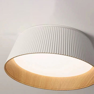 Nordic Minimalist Round LED Aluminum Pendant Light Flush Mount Lighting