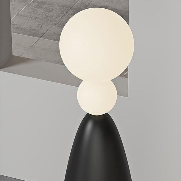 Contemporary Creative Gourd Shape Acrylic Resin Base LED Standing Floor Lamp For Study