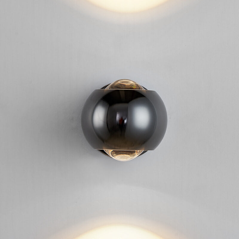 Moderne minimalistische einfarbige runde drehbare Eisen-Aluminium-COB-LED-Wandleuchte 