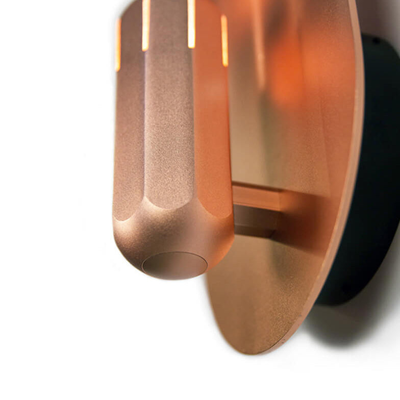 Nordic Creative Aluminum Oval Flat LED Wall Sconce Lamp