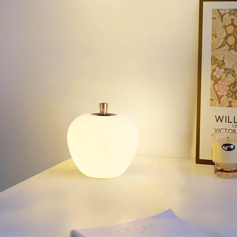 Nordic Creative Mushroom Solid Wood Acrylic LED Touch Table Lamp