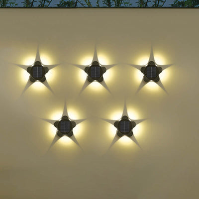 Lampe murale décorative étanche moderne pour extérieur en prune solaire 