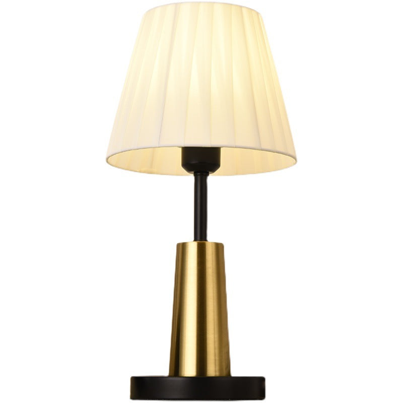 Lampe de table 1 lumière en tissu de fer minimaliste nordique 
