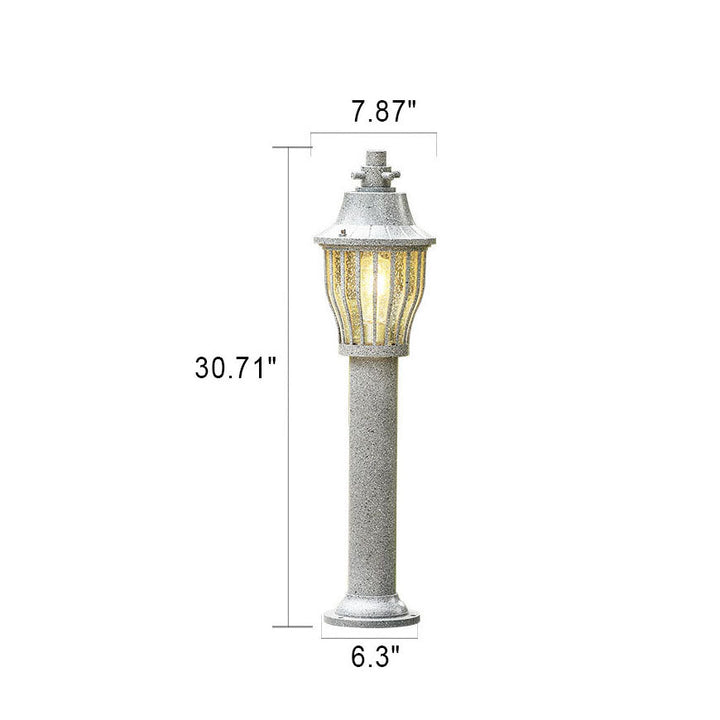 European Retro Waterproof Die-casting Aluminum Outdoor Solar LED Landscape Lawn Light