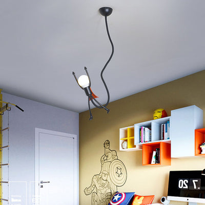 Modern Creative Superman Iron Acrylic 1-Light Pendant Light