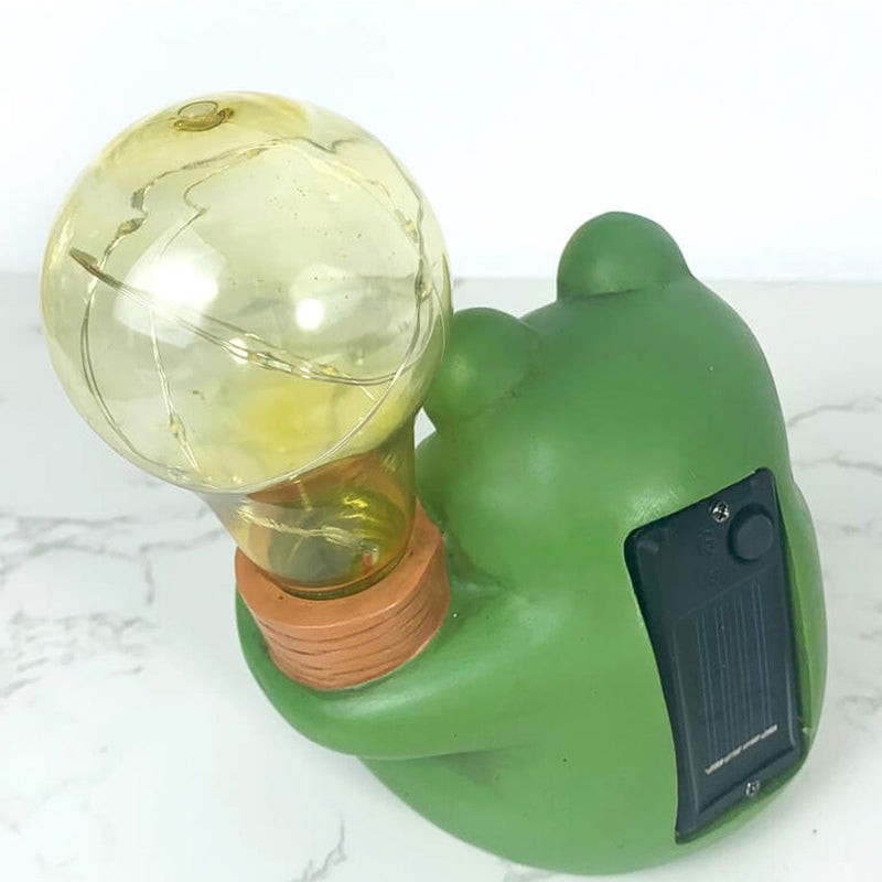 Solar Creative Cartoon Frog Design LED dekoratives Licht im Freien 