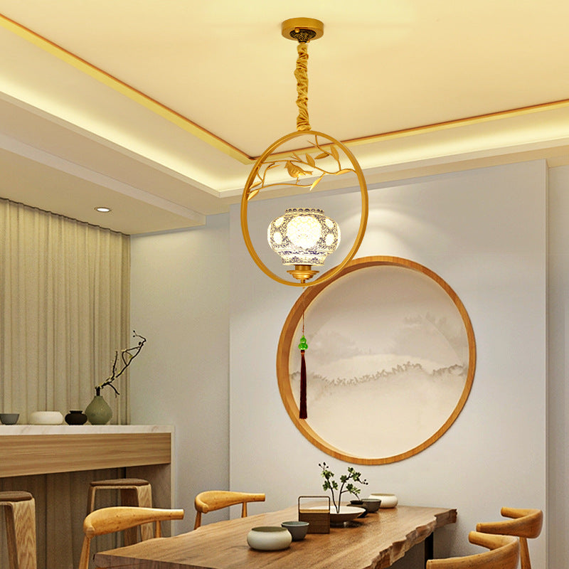 Modern Decorative Ceramic Teacup 1-Light Pendant Light