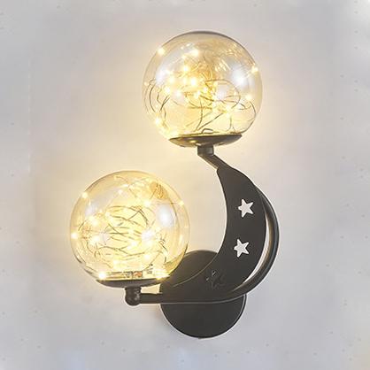 Moderne kreative Glas 2-Licht LED Wandleuchte 