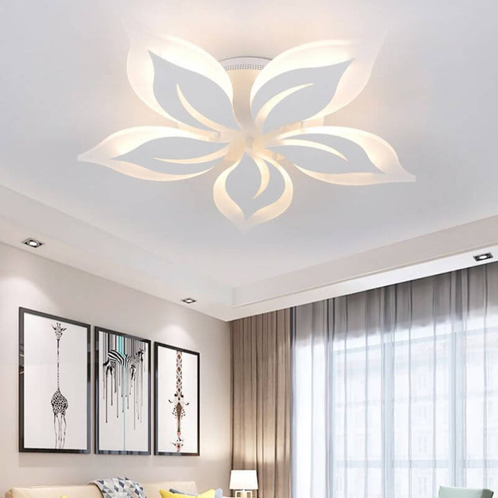 Lumière de plafond LED encastrée acrylique moderne créative fleur de Bauhinia 