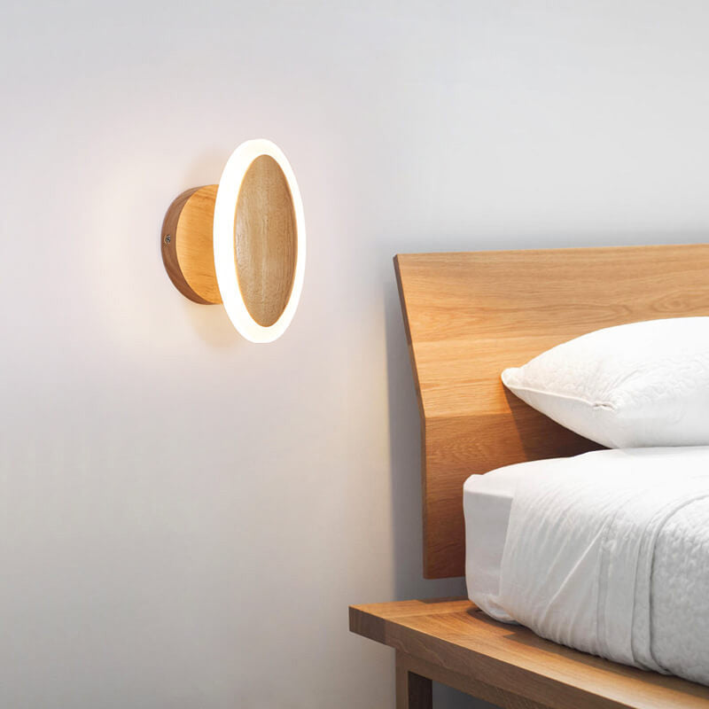 Moderne minimalistische ovale LED-Deckenleuchte mit halber Einbauleuchte 