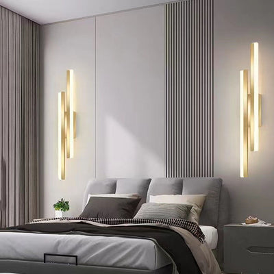 مصباح حائط LED من الحديد والأكريليك بخطوط حديثة بسيطة 