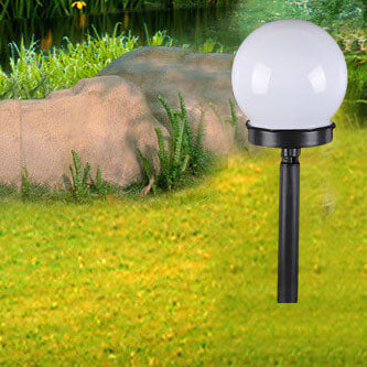 Solar Round Ball LED Outdoor Lawn Decorative Ground Plug Light