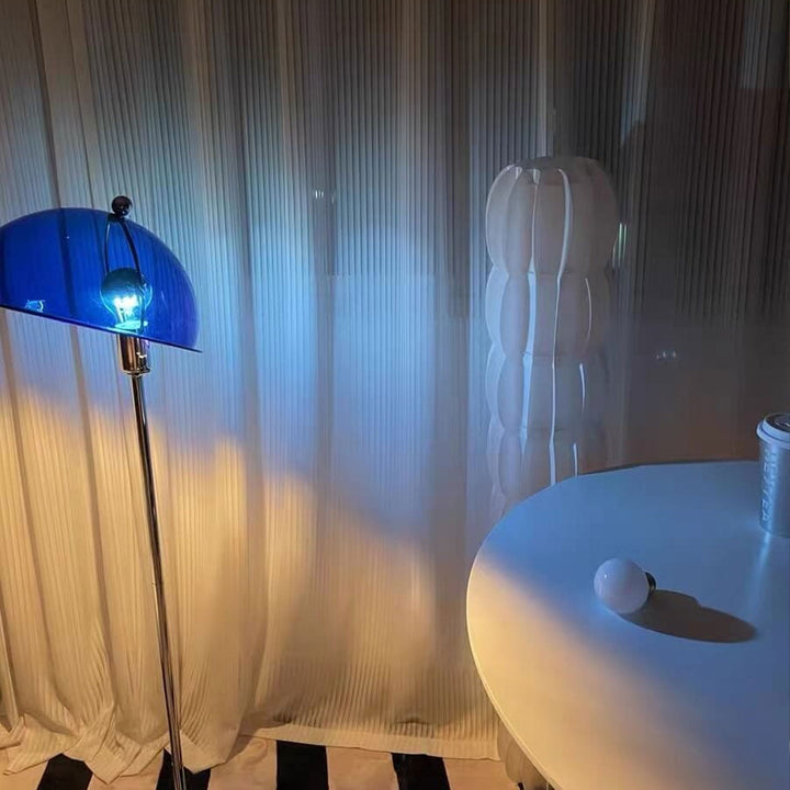 Lámpara de pie de 1 luz con diseño de hongo acrílico retro creativo 