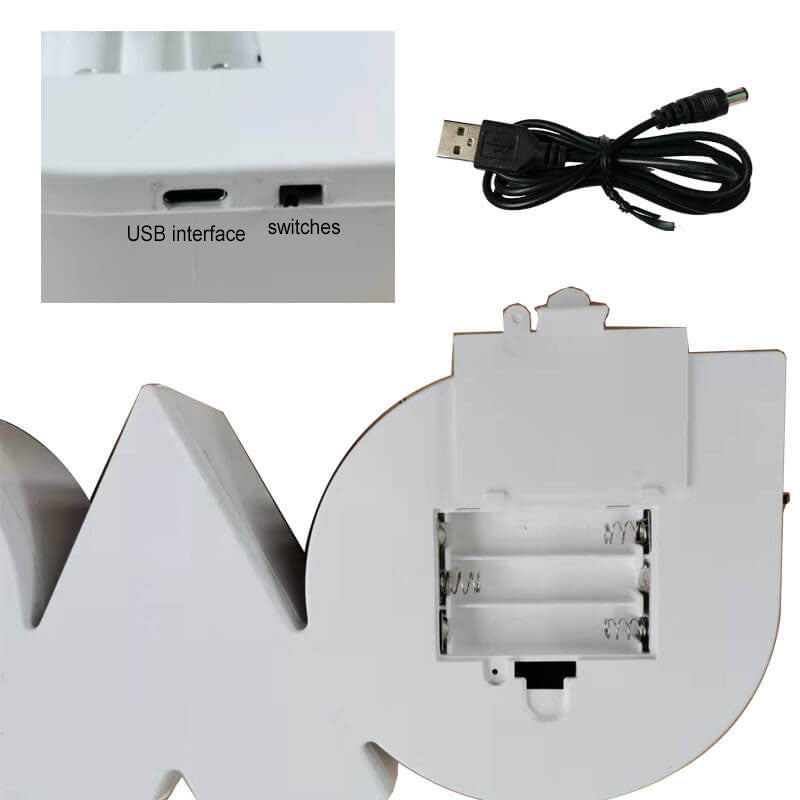 Contemporary Creative PS LOVE Letters Wedding Valentines LED Decoration Night Light Table Lamp for Bedroom