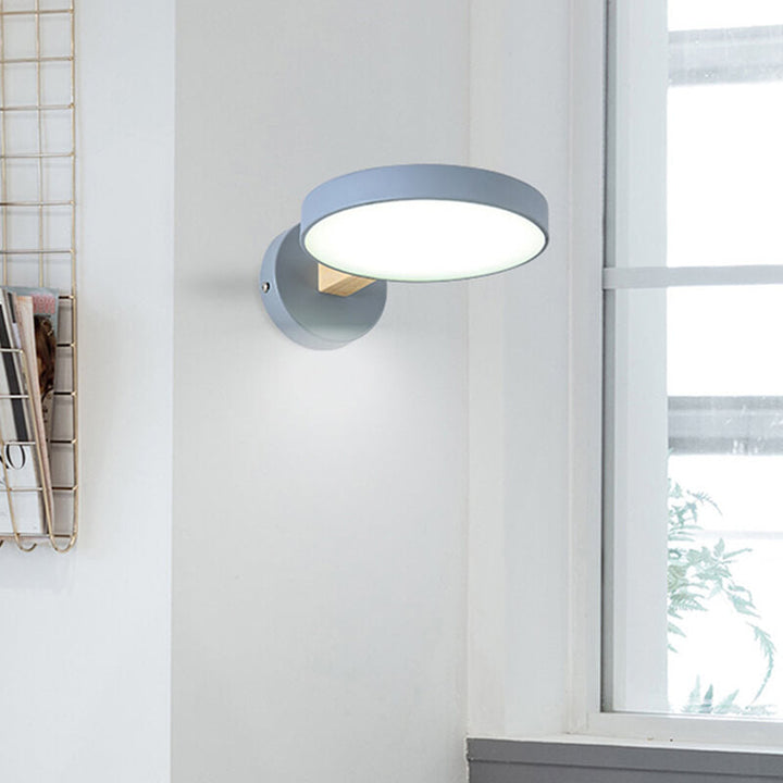 Lámpara de pared LED Nordic Creative Round Macaron Color 