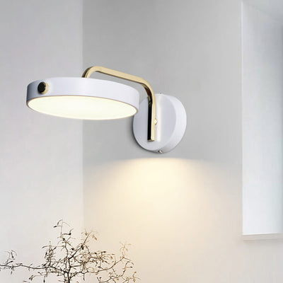 Modern Macaroon Round Iron LED Wall Sconce Lamp